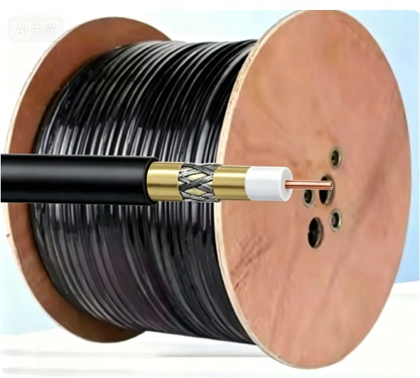 Coaxial Cable RG6/RG59/RG11 with F Male Connector for TV System for Satellite TV Receivers
