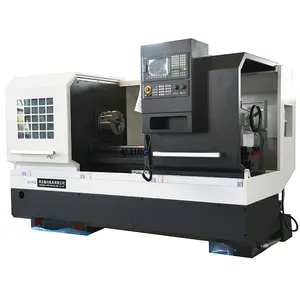 เครื่องกลึงโลหะแนวนอน Cnc,ซีเมนส์ Fanuc GSK Control Flat Bed CAK6140ผู้ผลิต