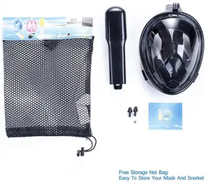 Сухой Дайвинг Плавательный свободно дышать 180 широкий угол обзора защита от утечки анфас маска для подводного плавания