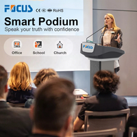 Pupitre de présentation avec écran interactif LCD 21,5 pouces, ordinateur tout-en-un, pupitre numérique intelligent interactif
