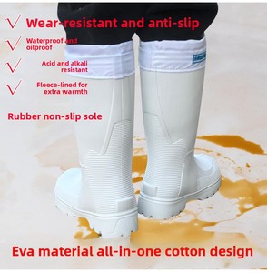 Stivali da Pioggia Arancioni <span class=keywords><strong>Invernali</strong></span>, Impermeabili fino a -35 Gradi, Antiscivolo, Leggeri, in EVA, per Conservazione Alimenti e Ambienti Freddi - Product Image 3