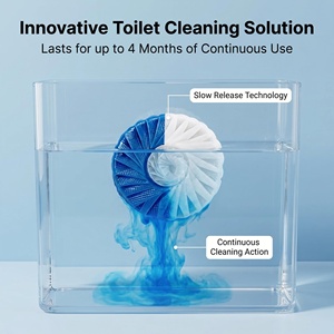 Pastiglie detergenti automatiche <span class=keywords><strong>blu</strong></span> per WC, blocchi solidi con <span class=keywords><strong>bolle</strong></span> <span class=keywords><strong>blu</strong></span> per la pulizia del WC - Product Image 2