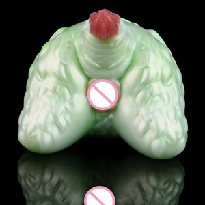 Hot Selling Mint Green Spirit Beast Butt Soft Silicone Male Masturbation Cup, Single Channel Erotic <b>Toy</b> <b>for</b> <b>Men</b> - Product Image 3