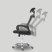 Chaise de bureau confortable et réglable en hauteur pour une assise tout au long de la journée, chaise pivotante en maille pour salon et réception