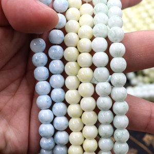 HX fiore di giada di vetro con <span class=keywords><strong>perline</strong></span> di giada sintetica <span class=keywords><strong>perline</strong></span> sciolte <span class=keywords><strong>perline</strong></span> di vetro affascinante per la creazione di gioielli fai da te - Product Image 5