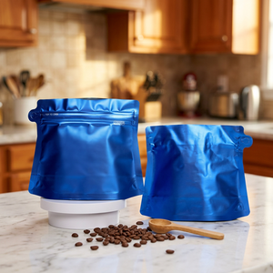 In Stock 100pc Coffee <b>Bags</b> 100g 150g 250g 500g with Valve Eco Flat Bottom Moisture Proof High Quality Food Gift for Coffee <b>Beans</b> - Product Image 3