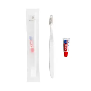 卸売歯ブラシ個別包装使い捨て歯ブラシとペーストトラベルキット