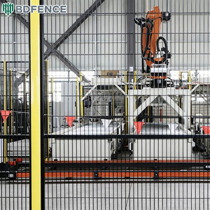 Barrière de protection robotique antirouille en treillis soudé galvanisé, longue durée de vie pour lignes de production robotisées automatisées non-stop - Product Image 6