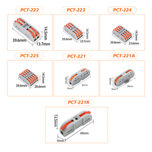 Wagos đòn bẩy dây nối 2 trong 2 ra đẩy nhanh nhanh chóng phổ Splitter cáp dây terminales khối kết nối điện - Product Image 2