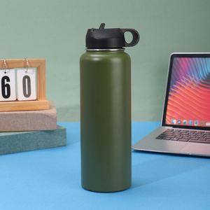 Gobelet isotherme en acier inoxydable à double paroi de 40 oz, sans BPA, personnalisable avec logo, pour boissons chaudes et froides, anti-fuite, bouteille d'eau de voyage - Product Image 5