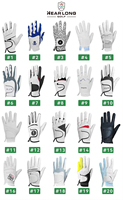 Gants de golf en peau de mouton avec logo personnalisé OEM blanc pour hommes main gauche droite livraison directe