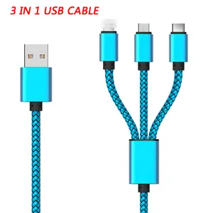 Ricarica veloce 1.2m 4FT Cavo USB Doppio del Drago Del Modello 3-in-1 Cavo di Ricarica Per i11Pro Micro USB Android Tipo C Carica Rapida