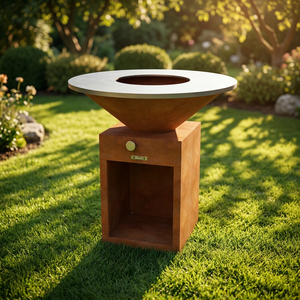 Barbecue d'extérieur et cuisinières de jardin, foyer pour barbecue, barbecue en acier corten résistant à la rouille - Product Image 2