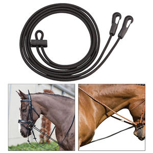 Riendas de cuerda de caballo 3M, cuerda de entrenamiento de tracción, camilla de cuello elástico para carreras de velocidad, cuidado de equitación, acicalamiento, ayuda correcta - Product Image 3