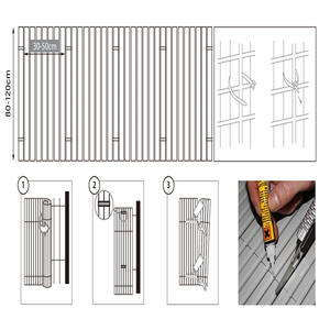 Clôture en <span class=keywords><strong>bambou</strong></span> artificielle TAK de 90 cm en plastique PVC, écologique, imperméable, pour la sécurité et l'intimité, en rouleau pour jardins/balconies - Product Image 6