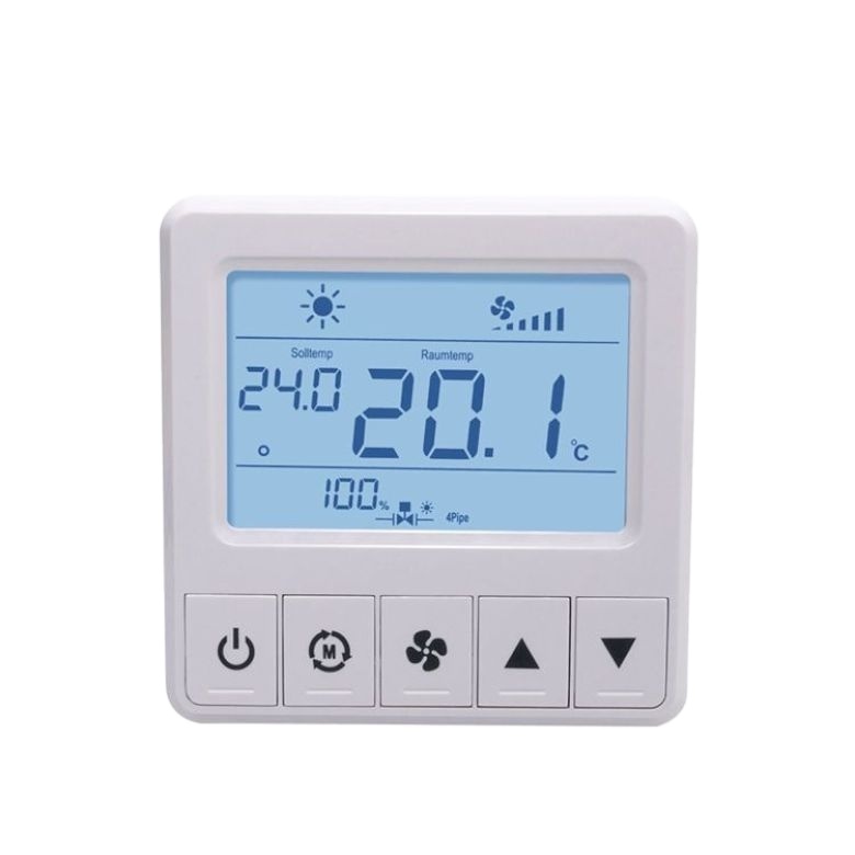 24 Volt 4pipe Fan Coil <strong>Thermostat</strong> High Quality <strong>Digital</strong> Fcu Modbus Rs485 <strong>Heating</strong> <strong>Thermostat</strong>