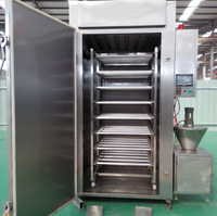 Fumoir Commercial Automatique en Acier Inoxydable Petit Four à Fumer la Viande pour Saucisses et Aliments Bois Chauffé