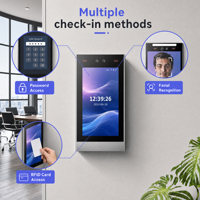 SDK Gratuito, Control de Acceso Biométrico Impermeable IP65, Máquina de Control de Asistencia, Escáner de Palma, Reconocimiento Facial, con Servicio OEM y ODM de Fábrica