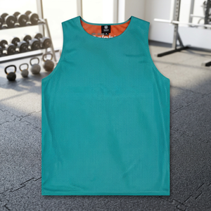 Chaleco de Entrenamiento de Fútbol para Hombre, Reversible, de Malla Resistente, Transpirable, de Secado Rápido, con Nombre de Equipo Personalizado, 100% Poliéster - Product Image 3