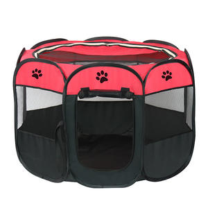 Portable pliant tente pour animaux de compagnie chien maison octogonale <span class=keywords><strong>Cage</strong></span> pour chat tente parc chiot chenil maison pour animaux de compagnie en plein air - Product Image 3