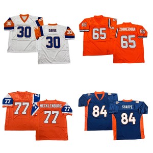 Maglia da Rugby Vintage da Uomo con Cuciture Stile Retrò John Elway Peyton Manning Champ Bailey Steve Atwater Terrell Davis <span class=keywords><strong>Dennis</strong></span> Smith S-3XL - Product Image 1