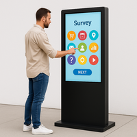 Kiosque tactile extérieur avec verre trempé IK10 et système de contrôle intelligent de la température