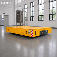 Véhicule de transport plat électrique à piles de chariot de transfert de bobine de 15 tonnes avec à télécommande