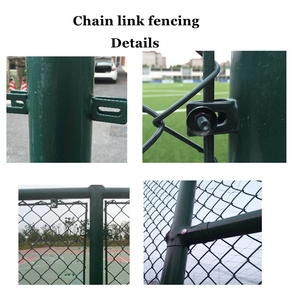 Clôture en treillis métallique galvanisé de 8 pieds, calibre 9, clôture en treillis métallique cyclone, clôture en treillis métallique de 8 pieds, clôture en treillis métallique de 6 pieds, clôture en treillis métallique en PVC noir, rouleau de clôture en treillis métallique - Product Image 3