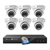 4COVR 8-Kanal 12Mp Ultra HD 6K AI PoE NVR Kamerasystem mit Menschenerkennung, Nachtsicht, CCTV Sicherheits-IP-Überwachungskamera