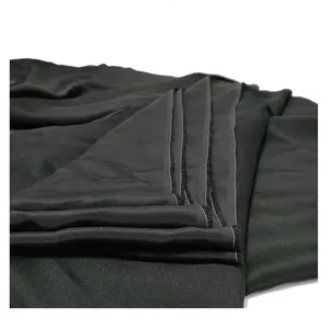 40mm Heavy Silk Crepe De Chine Black Silk Fabric Textiles For Clothing