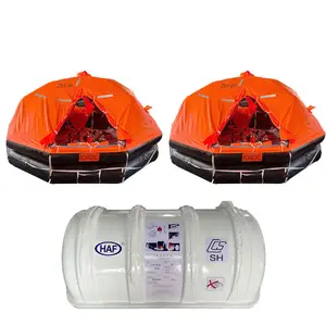 Different capacity devit-launched inflatable liferaft for marine survival at low price