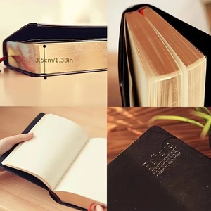 Blocco note durevole con copertina rigida per scuola in finta pelle Vintage Journal A6 <span class=keywords><strong>Blank</strong></span> <span class=keywords><strong>Notebook</strong></span> - Product Image 3