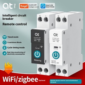 Graffiti personnalisé API WiFi Smart Switch Petit interrupteur de synchronisation sur rail avec télécommande Zigbee pour disjoncteurs de téléphone portable - Product Image 5