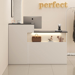 Mostrador de Recepción y Caja Registradora Multiusos para Tiendas de Ropa, Tiendas de Moda Femenina, Salones de Belleza - Diseño Moderno y Sencillo - Product Image 2