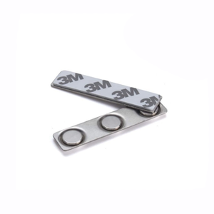Neodimio fuerte potente nombre ID etiqueta adhesiva insignia magnética broche permanente Metal etiqueta tarjeta hebillas - Product Image 3