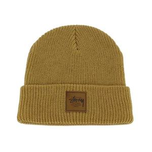 Gorro de pescador con Logo personalizado para hombre y mujer, gorro de lana con parche de cuero de alta calidad, colorido, acrílico, para invierno, venta al por mayor - Product Image 3