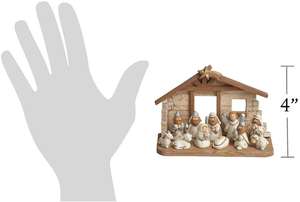 Polyresin/résine artisanat religieux Enfants Crèche Crèche, Lot de 12 Rearrangeable Chiffres - Product Image 2