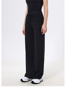Wholesale Women's Drawstring High Waist Wide Leg <b>Yoga</b> <b>Pants</b> Flowy Lounge Trousers Full Length Loose Casual Sports <b>Pants</b> OEM ODM - Product Image 3