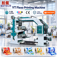 Mesin Cetak Flexografi YT 4 Warna untuk Tas Non Woven Bahan PP dan Plastik Film, Pasokan Pabrik