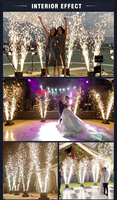 SAFIR Nouvelle Machine à Feux d'Artifice Rotative à Double Trou 1300W, Contrôle à Distance/DMX512 pour Scène et Mariages