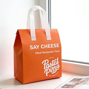 Sac de livraison alimentaire non tissé avec couche isolante en aluminium, logo personnalisé, sac isotherme écologique - Product Image 1