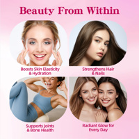 Capsules de collagène marin multi-complexes OEM, complément de peptides de poisson avec vitamine C et biotine pour les femmes, soutien des articulations et des os