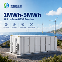 Conteneur BESS 1-5 MWh Lithium-ion LiFePO4 pour Stockage d'Énergie Solaire et Éolienne Hybride, RS485, Refroidissement Liquide, Réduction des Picots de Consommation, OEM BOX-E001
