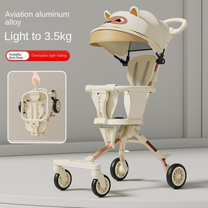 <span class=keywords><strong>Passeggino</strong></span> <span class=keywords><strong>Leggero</strong></span> a Due Posti Pieghevole con Cintura di Sicurezza a Cinque Punti per Bambini <span class=keywords><strong>da</strong></span> 6-36 Mesi, Dispositivo per Camminare con Un Solo Pulsante - Product Image 3