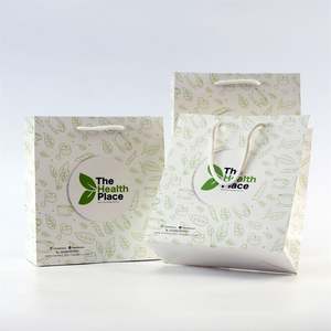 Sac en papier kraft KM avec fenêtre et poignée, logo personnalisable pour les magasins et les concepteurs de logos de marché - Product Image 1