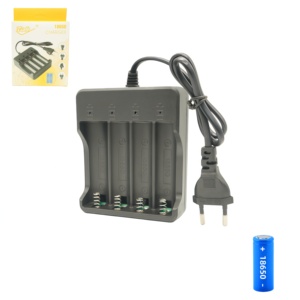 18650 pin <span class=keywords><strong>lithium</strong></span>, Bốn khe cắm với cáp sạc <span class=keywords><strong>4</strong></span>.2V biến áp thông minh <span class=keywords><strong>4</strong></span> khe cắm sạc từ chúng tôi Châu Âu UK, Úc - Product Image 1