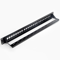 Panneau de brassage vierge UTP 24 ports CAT5E CAT6 19 pouces pour réseau VoIP, cadre vide non blindé, cadre de distribution FTTH pour réseau fibre optique