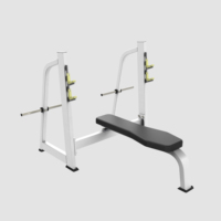 Banc plat de machine de forme physique d'équipement de gymnase commercial professionnel de LZX-1033 avec le prix inférieur à vendre