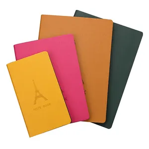 Caderno de capa dura personalizado para planejador A5 2024 diário em couro PU com logotipo impresso