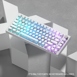 XVX Gaming White WEB Pattern OEM PBT + PC Keycap Set para interruptores MX Teclado mecánico <span class=keywords><strong>ANSI</strong></span> US 61/68/75/87/98/96/104-Key - Product Image 5